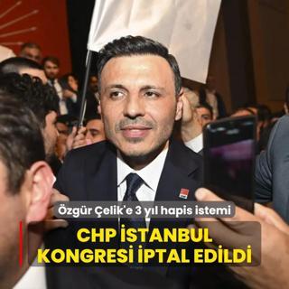 CHP stanbul l Kongresi iptal edildi... zgr elik'e 3 yl hapis istemi