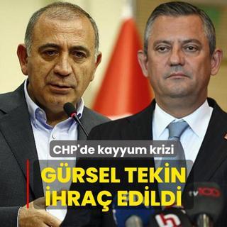 CHP'de kayyum krizi... Grsel Tekin partiden ihra edildi