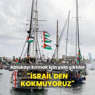 Gazze ablukasn krmak iin yola ktlar: srail'den kokmuyoruz