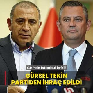 CHP'de stanbul krizi... Grsel Tekin partiden ihra edildi