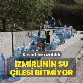 zmirlinin su ilesi bitmiyor... Kesintiler uzatld