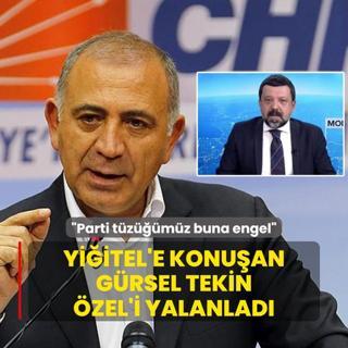 Yiitel'e konuan Grsel Tekin, zgr zel'i yalanlad: Parti tzmz buna engel