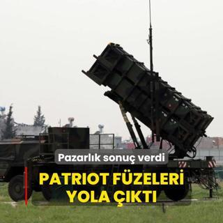 Pazarlk sonu verdi: Patriot fzeleri yola kt