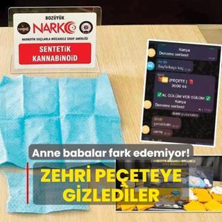 Zehri peeteye gizlediler