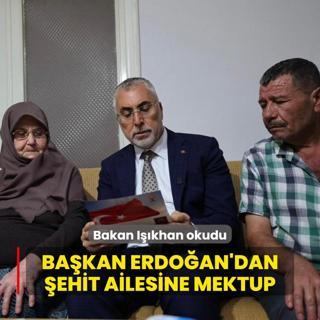 Bakan Erdoan'dan ehit ailesine mektup