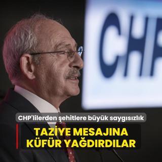 ehitlere byk saygszlk... CHP'liler taziye mesajna kfr yadrd