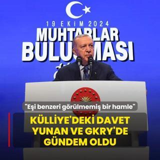 Klliye'deki davet Yunan ve GKRY'de gndem oldu: Ei benzeri grlmemi bir hamle