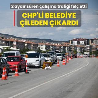 CHP'li belediyenin i bilmezlii ileden kard: 2 aydr sren alma trafii fel etti