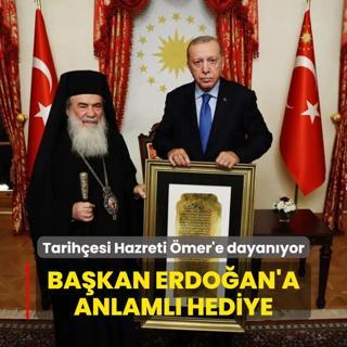 Bakan Erdoan'a anlaml hediye