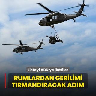 Rumlardan Ada'da gerilimi trmandracak adm! Listeyi ABD'ye ilettiler