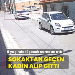 6 yandaki ocuk camdan att! Sokaktan geen kadn alp gitti