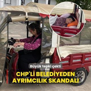CHP'li belediyeden ayrmclk skandal... Byk tepki ekti