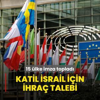 Katil srail iin ihra talebi! 15 lke imza toplad
