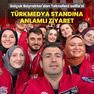 TEKNOFEST Ynetim Kurulu Bakan Bayraktar TrkMedya standn ziyaret etti