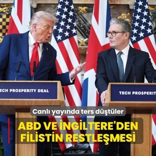 Trump'tan Starmer canl yaynda ters dt... ABD ve ngiltere arasnda Filistin restlemesi