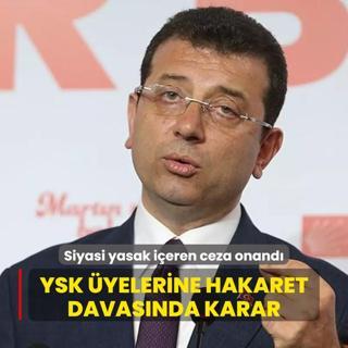 mamolu'nun YSK yelerine hakaret davasnda karar akland: Siyasi yasak ieren ceza onand