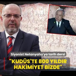 MS Rektr Afyoncu'dan siyonist Netanyahu'ya tarih dersi: Kuds'te 800 yldr hakimiyet bizde