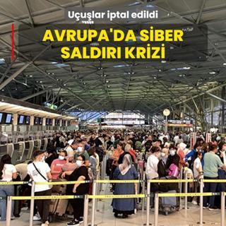 Avrupa'da siber saldr krizi: Uular iptal edildi