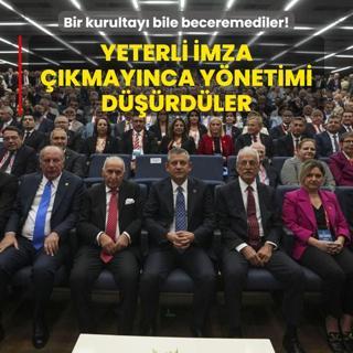 Bir kurultay bile beceremediler! Yeterli imza kmaynca ynetimi drdler