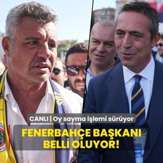 Fenerbahe bakan belli oluyor! CANLI | Oy sayma ilemi sryor