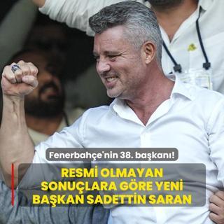 Fenerbahe'nin 38. bakan! Resmi olmayan sonulara gre yeni bakan Sadettin Saran
