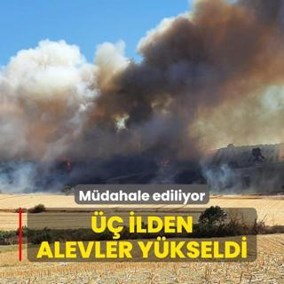  ilden alevler ykseldi! Mdahale ediliyor