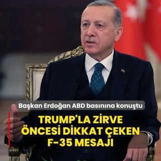 Bakan Erdoan ABD basnna konutu: Trump'la zirve ncesi dikkat eken F-35 mesaj