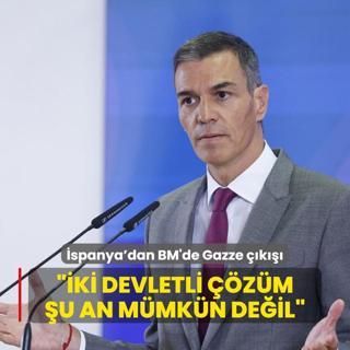 spanya'dan BM'de Gazze k: ki devletli zm u an mmkn deil