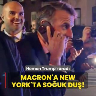 Macron'a New York'ta souk du! Hemen Trump' arad