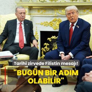 Bakan Erdoan- Trump grmesi Filistin mesaj: Bugn bir adm olabilir