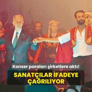 Konser paralar irketlere akt! Sanatlar ifadeye arlyor