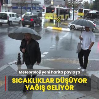 Meteoroloji yeni harita paylat ve uyard! Scaklklar dyor, ya geliyor
