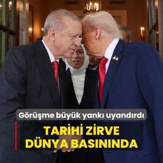 Tarihi zirve dnya basnnda... Erdoan-Trump grmesi byk yank uyandrd