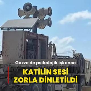 Gazze'de psikolojik ikence! Katilin sesi hoparlrlerle dinletildi