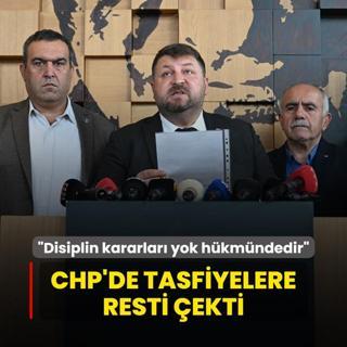 CHP'de parti ii tasfiyelere resti ekti: Disiplin kararlar yok hkmndedir
