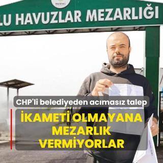 kameti olmayana mezarlk vermiyorlar