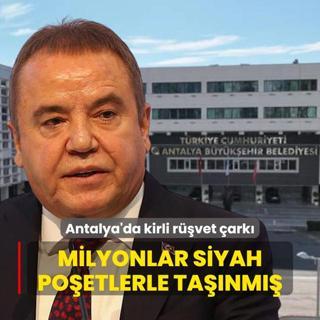 Antalya Bykehir Belediyesi'nde kirli rvet ark: Milyonlar siyah poetlerle tanm