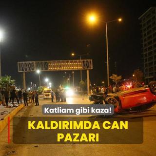 Katliam gibi kaza! Kaldrmda can pazar