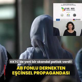 KKTC'de yeni bir skandal patlak verdi! AB fonlu dernekten ecinsel propagandas