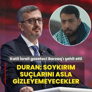 Katil srail gazeteci Yahia Barzaq' ehit etti... letiim Bakan Duran: Soykrm sularn asla gizleyemeyecekler