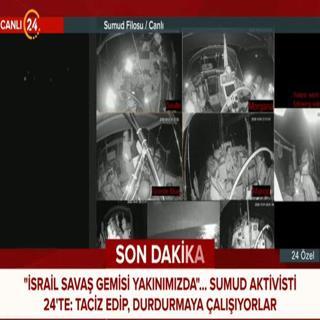 Sumud aktivistlerinden mdahale aklamas... Taciz edip durdurmaya alyorlar