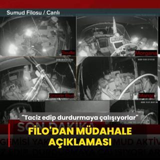 Sumud aktivistlerinden mdahale aklamas... Taciz edip durdurmaya alyorlar