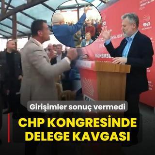 Sakinletirme giriimleri sonu vermedi! CHP kongresinde delege kavgas