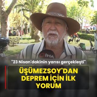 mezsoy'dan deprem iin ilk yorum: 23 Nisan'dakinin yars gerekleti