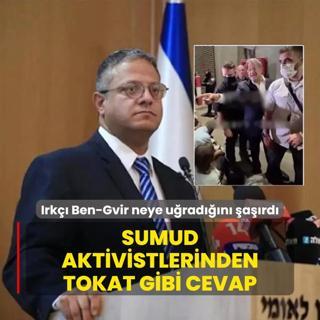 Irk Ben-Gvir neye uradn ard: Sumud aktivistlerinden tokat gibi cevap