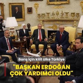 Gazze'de bar iin anahtar lke Trkiye! Trump: Bakan Erdoan ok yardmc oldu