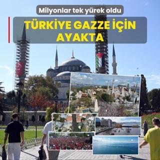 Trkiye Gazze iin ayakta! 81 il tek yrek oldu