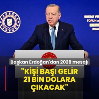 Bakan Erdoan'dan milli gelir mesaj: Kii ba 21 bin dolara kacak