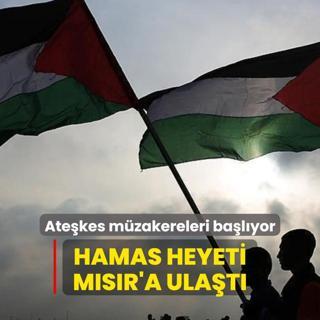 Atekes mzakereleri balyor! Hamas heyeti Msr'a ulat