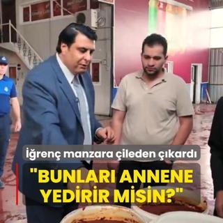 ren manzara Bakan ileden kard: Bunlar annene yedirir misin?